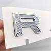 Chrome Silver Black Letters Emblem Car Styling Accessories Refitting Hood Rear Trunk Badge Sticker