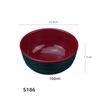 Black-Red Melamine Ramen Bowl Imitation Porcelain Fruit Salad Fast Food Tableware Frosted Noodles Rice Bowls Kitchen Accessories