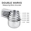 Measuring Cup Set, Measuring Cup and Spoon Set, Stable Bottom 304 Stainless Steel for Dry or Liquid, Fits Spice Jars for Cooking and Baking