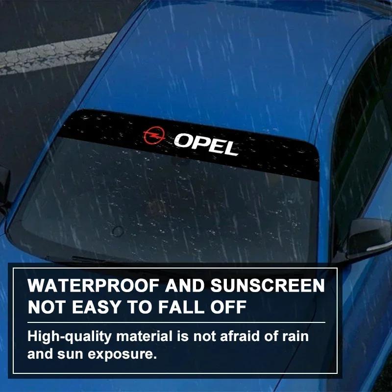 Car Sunshade Stickers Auto Front Windshield Decorative Decals For Opel Astra j g Insignia Corsa d Vectra c Zafira a Auto Gadgets