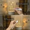Creative Led Writing Board Notepad Lamp For Desk Decoration Bedside Night Light Erasable Children's Drawing Letter Message Board