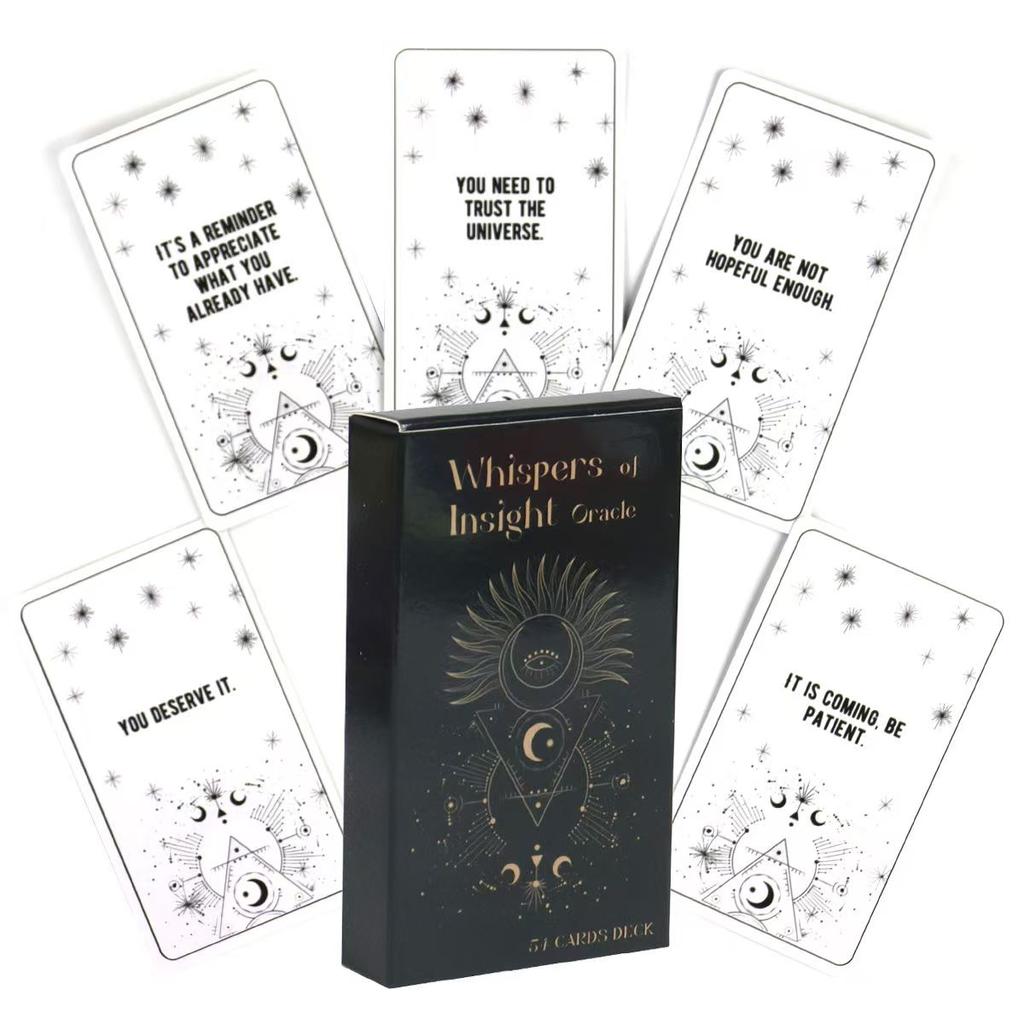 10.3*6cm Whispers of Insight - Why Oracle Deck 54 Inspirational Answers To Explore The Hidden Meanings Behind Life's Challenges