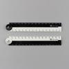 Black And White Straight Ruler Plastic Scale Ruler Creative Folding Ruler  Exam