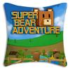 Игровые Подушки-Покрывала S-Super Bear A-Adventure Мультяшные Декоративные Для Дивана Домашние Двусторонние Короткий Плюш Милая Наволочка