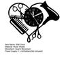 Hairdresser Wall Clock with Scissors And Comb Pattern Salon Themed Accurate Time Displaying Vibrant Graphic Wall Clock