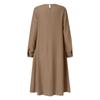 Muslim Loose Casual Long Sleeve Button Embellished Women's Long Sleeve Shirt Dresses