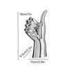 Resin Hand Finger Gesture Figurine Sculpture Decor Abstract Hand Love Gesture Statue Figurines Wedding Home Desktop Decor