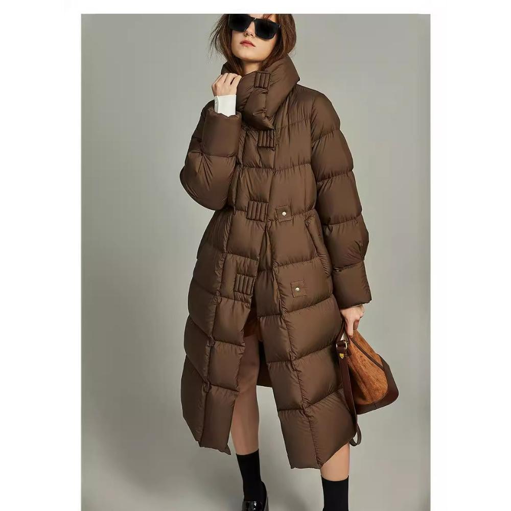 Хлопковая одежда Женская Зимняя средней длины Свободная Хлопковая одежда Утолщенная Теплая Чувство Дизайна Западного Стиля Хлопковая одежда Тренд