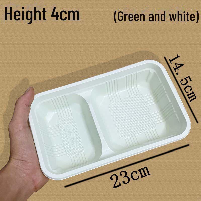 Disposable Multi-Grid Lunch Boxes: Four, Three, & Two-Compartment Options, Rectangular Thickened Plastic, Fast Food Ready, Free Shipping