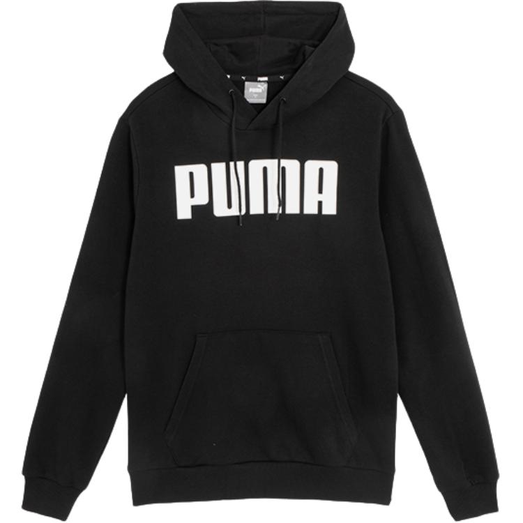 Puma Минималистская повседневная толстовка с капюшоном для мужчин, черная 671261-01