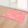 Strawberry Girl Heart Bathroom Absorbent Floor Mat Entry Door Mat Bedroom Door Mat Bathroom Non-Slip Foot Mat