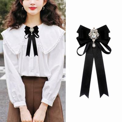 Съемный галстук-бабочка с крестообразным узором JK Uniform Decor Solid Bowtie High Quality Shirt Galwock