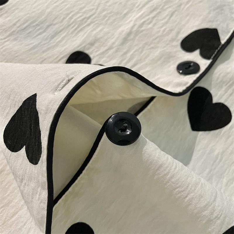 Женская пижама с принтом «Любовь», модная одежда для сна из 2 предметов, топ и шорты, мягкий хлопковый повседневный пижамный комплект из 2 предметов