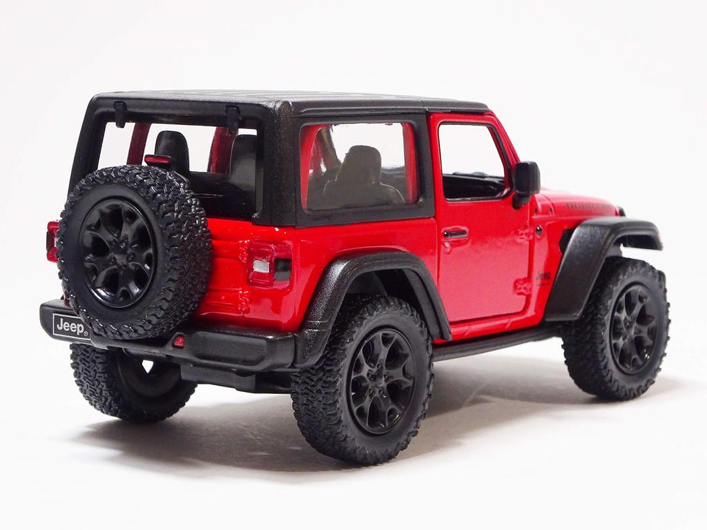 Kinsmart Jeep Wrangler Rubicon Red Hardtop Mini Car KT5412B 1/34