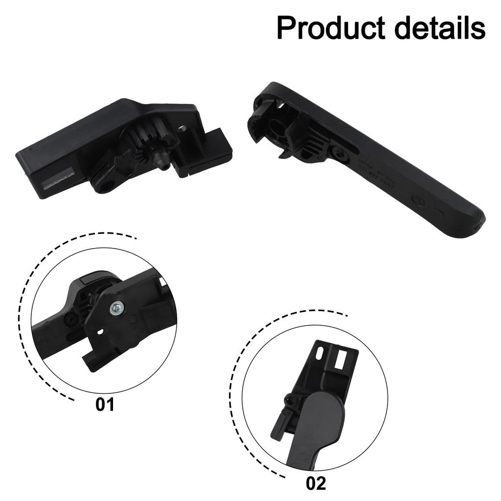 Plastic Handle Bonnet Release Handle Door Handle Replacement BLACK Car Door Handle Bracket Comprehensive Fitment