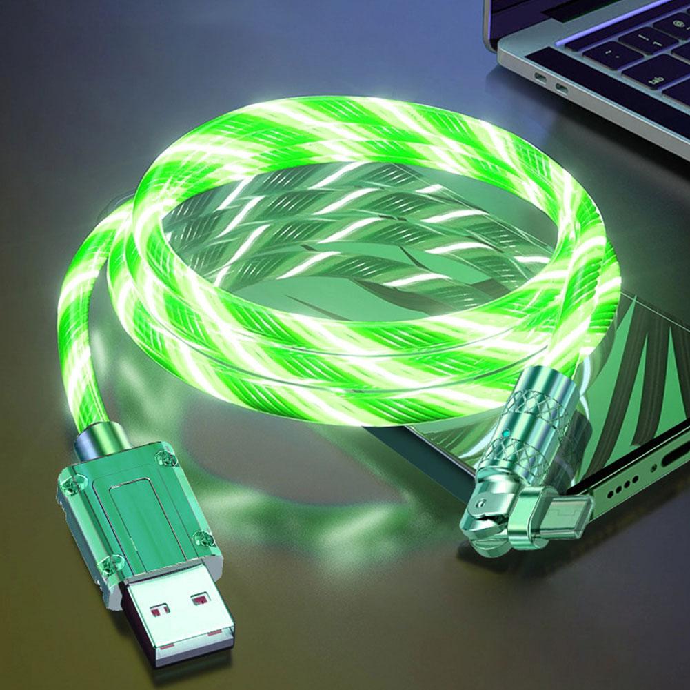 Вращающийся магнитный стример цинковый сплав кабель передачи данных быстрый зарядный кабель три в одном Flash Streame H3Z4