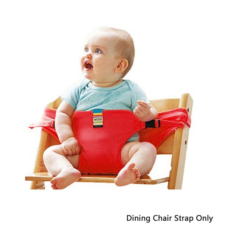 Складной детский безопасный стульчик для кормления с портативным дизайном и полиэстеровой тканью ярких цветов