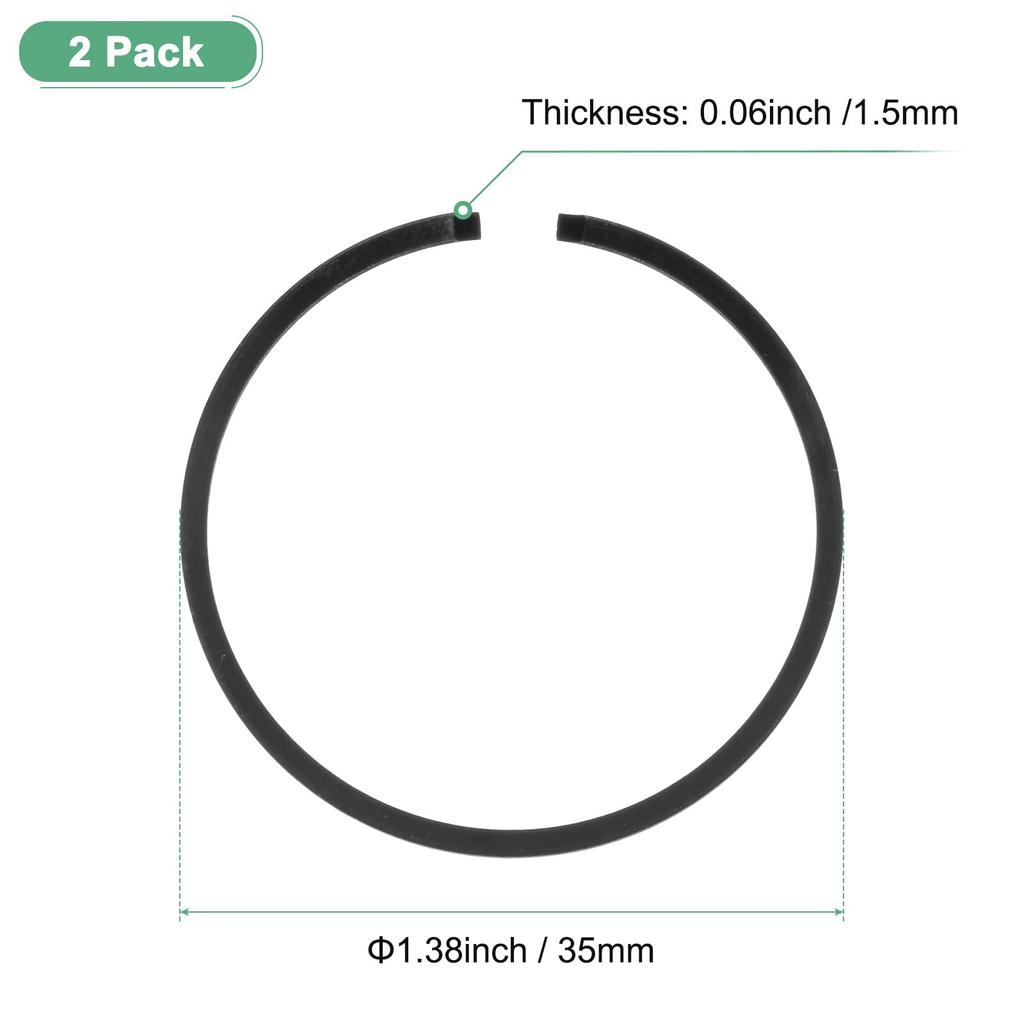 M METERXITY 2 Pack Piston Ring Set 35mm X 1.5mm Standard Piston Ring Piston