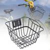 Bicycle Metal Wire Front Rear Basket Bike Cargo Convenient Assemble 22.5x23x17cm Without Lid