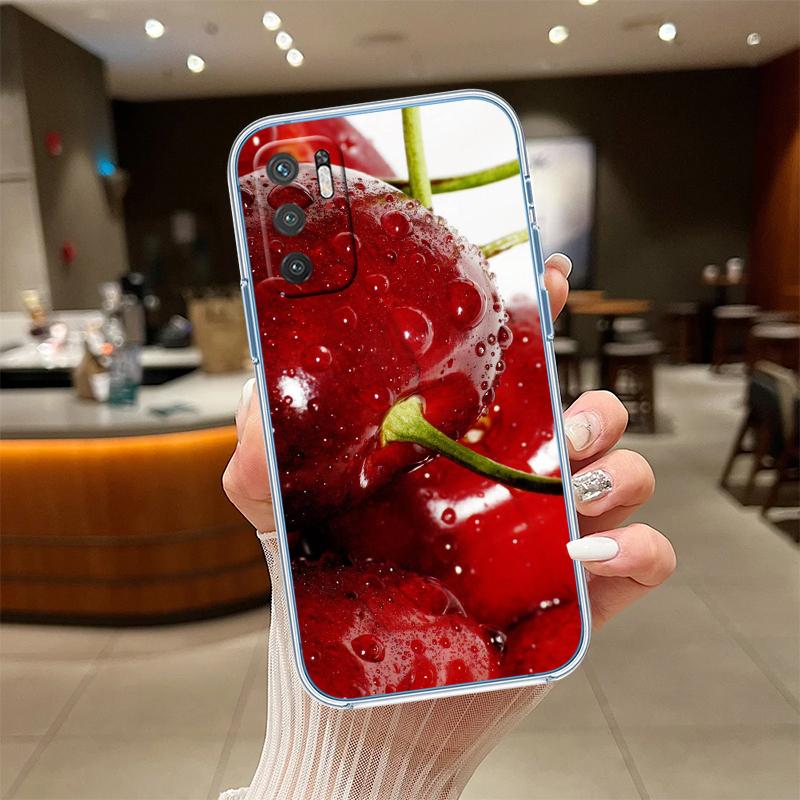 UP21 Cherry summer fruit Transparent Phone Case for Samsung Galaxy A04 A04S A14 A23 A34 A54 M23 M33 M52 M53