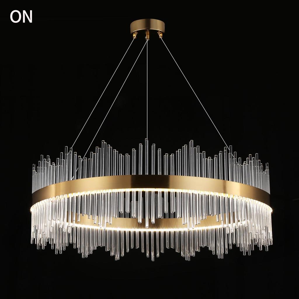 Роскошная хрустальная люстра в стиле постмодерн для гостиной, спальни или столовой — индивидуальный дизайн кольца
