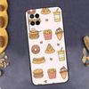 Чехол для телефона с картошкой фри, бургером, пиццей для Oppo A96 A16 A76 A78 A58 A18 A38 A98 A17 A77 A80 A40 A60 A74 A94 A54 A15 A57S
