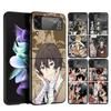 Bungo Stray Dogs Постер Аниме Чехол для телефона Для Samsung Galaxy Z Flip 7 6 5 4 3 5G Flip7 Flip6 Flip5 Flip4 Flip3 Черный Fundas