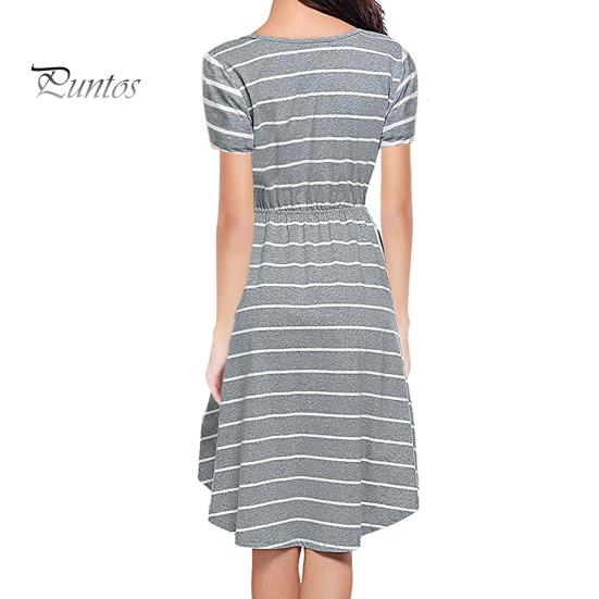 Летнее платье для мамы и грудного вскармливания, открывающаяся полоска спереди с круглым вырезом, неровный подол, с короткими рукавами, ночная рубашка для беременных, платье миди
