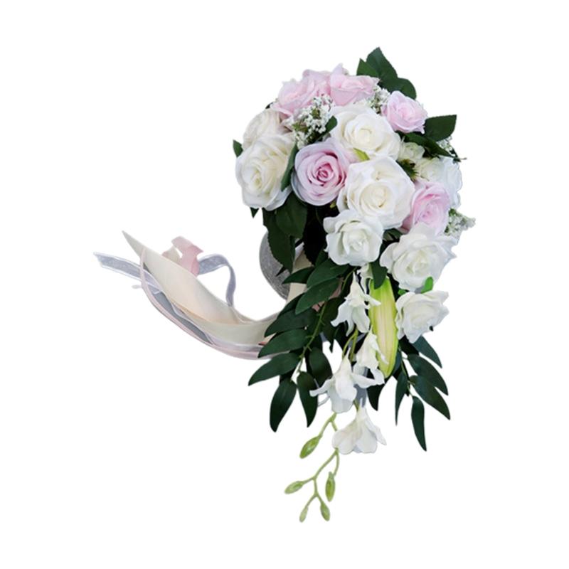 Новый искусственный цветок капли воды розы пионы свадебный букет невесты романтический держащий цветок невесты свадебные букеты букет подружки невесты