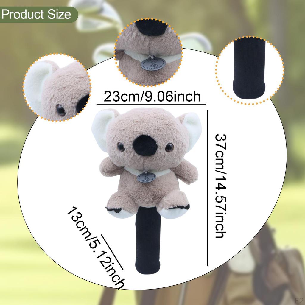 Фервей Вуд Головной чехол для клюшки для гольфа Забавный головной чехол Плюшевое животное Подарок гольфисту Новинка Мягкий