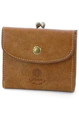 Кошелек двойного сложения из натуральной кожи Coraggio Brown [Dakota] женский DA-36441-40