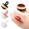 Щетка для ногтей с кольцом, портативная, регулируемая, с кнопочным механизмом, тонкая, мягкая, инструмент для чистки ногтей, ручной инструмент для маникюра