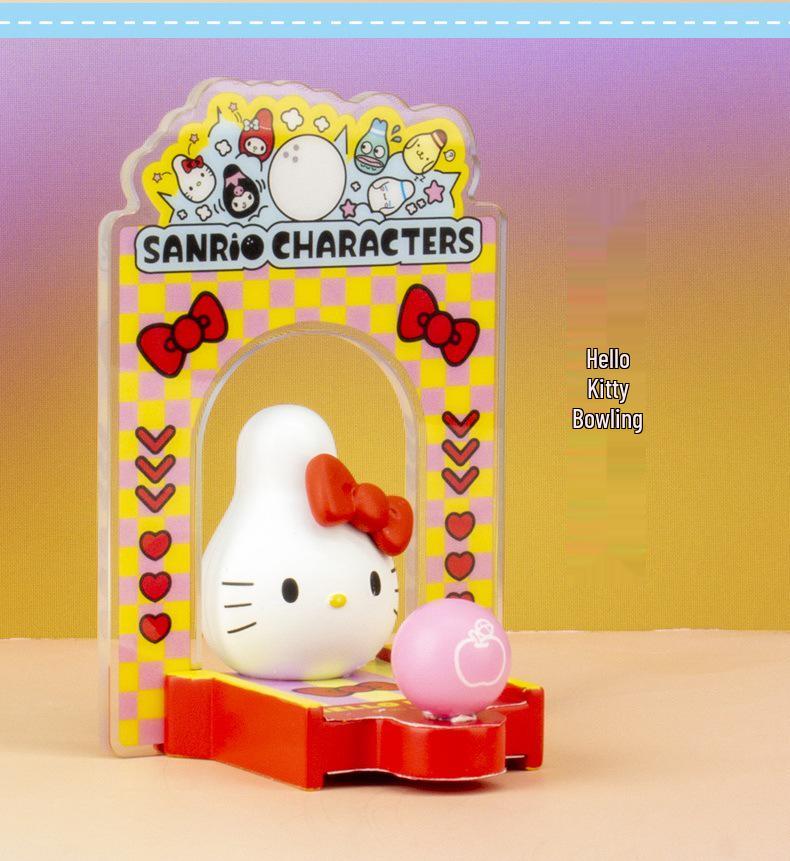 Семейный боулинг-клуб Sanrio Игрушка-фигурка из слепого пакета и настольное украшение