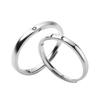 Подлинное серебро 925 пробы классические романтические регулируемые кольца для влюбленных в виде солнца и луны для женщин свадебные украшения