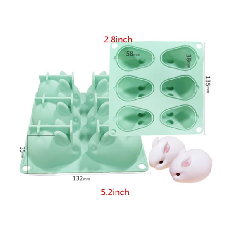 Пасхальный кролик Силиконовые формы Формы для конфет Шоколадные формы Пасхальный десерт