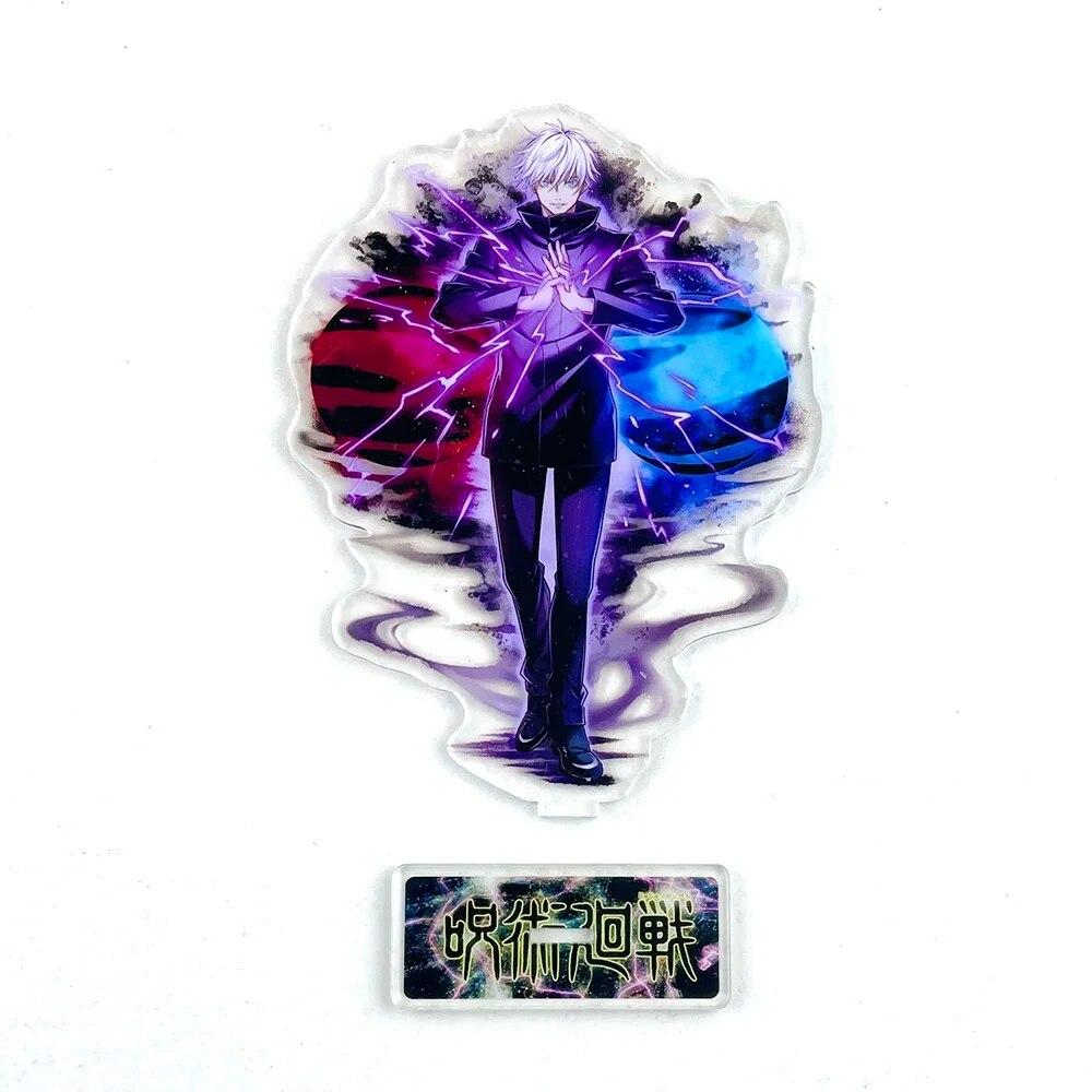 Дзюдзюцу Кайсен сезон Сатору Годзё сражается с акриловой подставкой, игрушечная фигурка