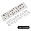 Digit Symbol Frame Metal Silvery Stencil Embossing Cutting Dies For Diy Scrapbooking Paper Album Cards Making