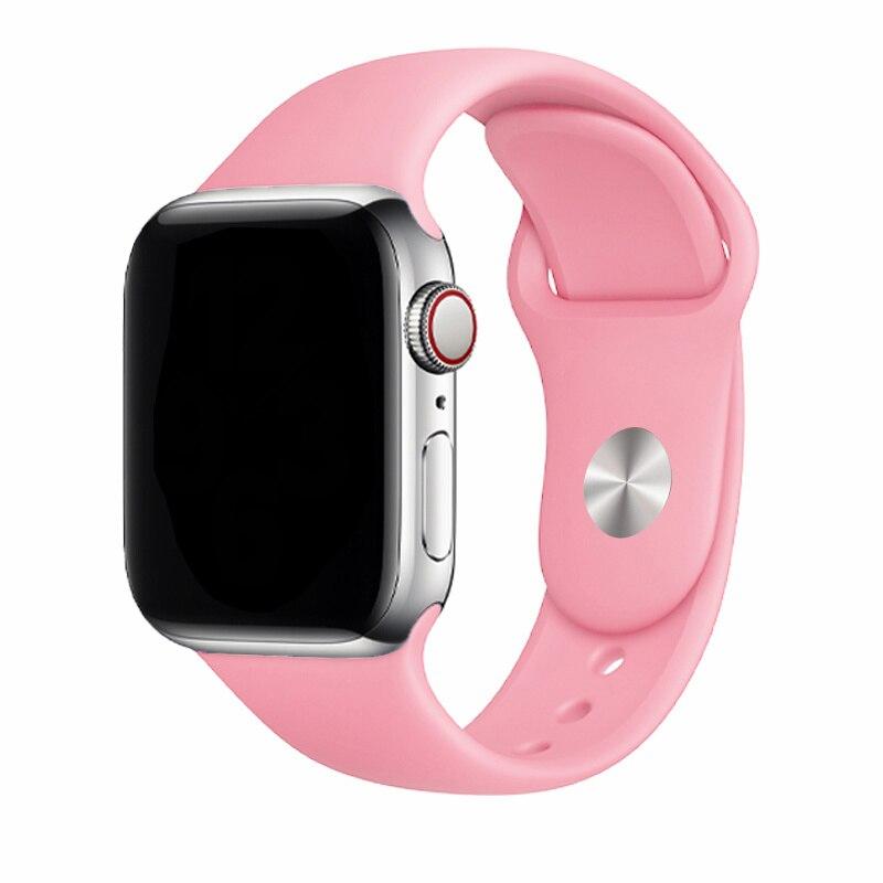 Silicone Strap For Apple Watch Band 44mm 49mm 45mm 41mm 40mm 42mm 38mm Bracelet Iwatch Series 9 7 Se 3 4 5 6 8 Ultra2 Band