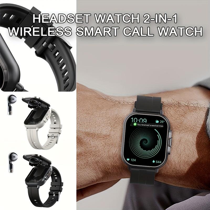 Умные часы D8 TWS 2-в-1 Гарнитура Bluetooth Talk Heart Rate Blood Pressure Monitoring Health Monitoring Наушники Play Music Smartwatch