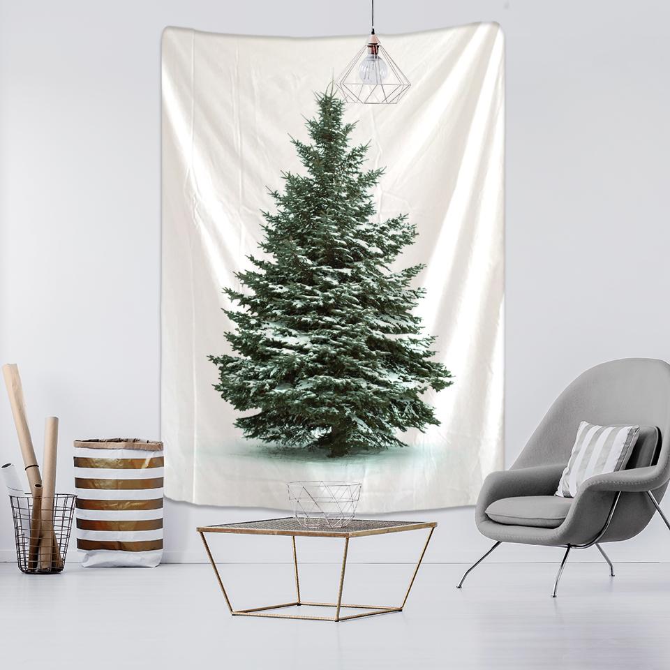 New Year Christmas Tree Decorations Wall Hanging Tapestry Carpet Christmas Home Yoga Mat Bed Cover Beach Mat Gift