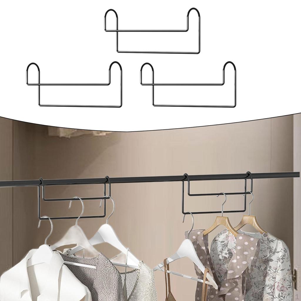 3 Clothes Hangers, Minimalist Drying Racks, Closet Organizer for Scarves, Leggings And Pants