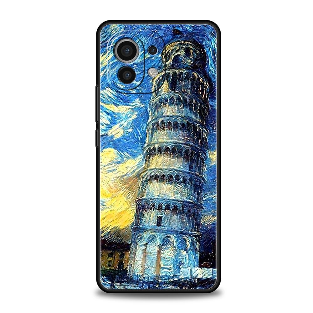 Чехол для телефона для Xiaomi Mi 14 13 12 11 Lite 13T 12T 11x 11T 10T Pro 9T Note 10 Lite Мягкий силиконовый чехол Звездная ночь Ван Гог