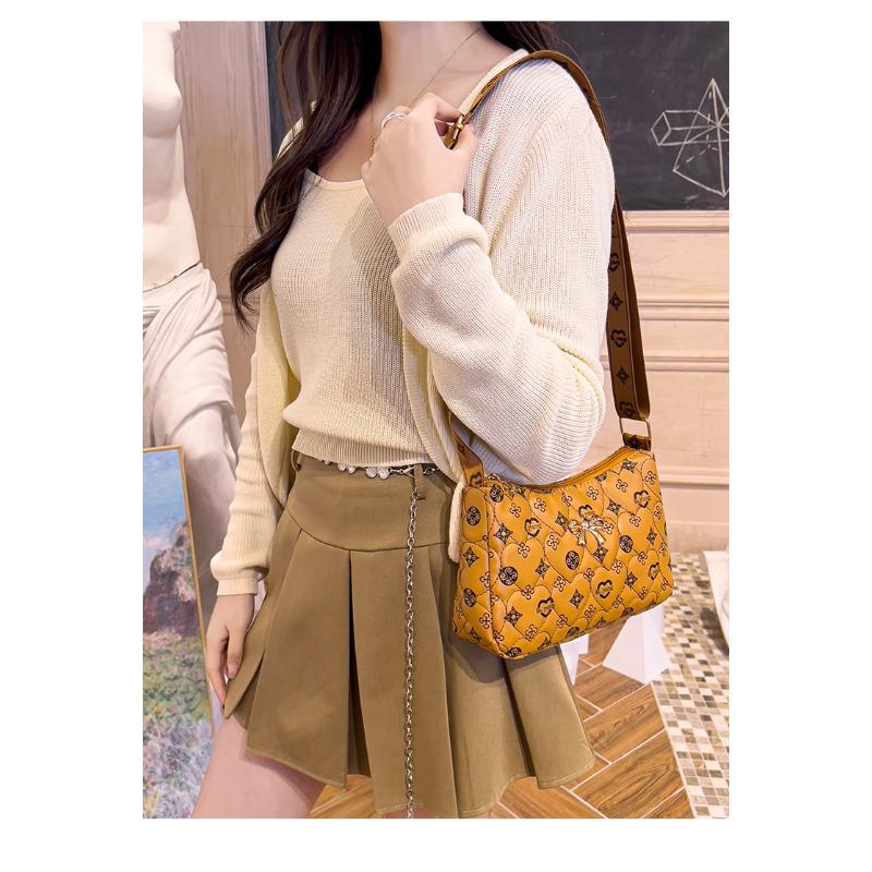 Роскошная летняя женская сумка через плечо с принтом и тесьмой