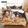 Комплект постельного белья с изображением животных, комплект пододеяльников, комплект постельного белья с 3D-принтом, комплект постельного белья размера «queen size», модный дизайн
