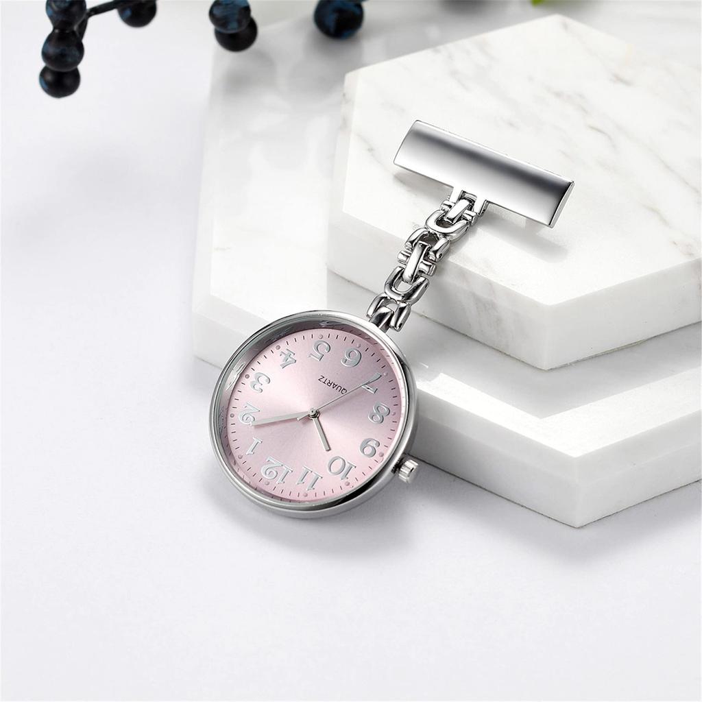 Lancardo Nurse Watch Analog Pocket Watch Clip Amazon Brooch Clock Waterproof Nurse Watch Large Scale Pocket Watch Повседневная жизнь Поездки на работу Рождество