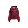 adidas Мужская толстовка с капюшоном Velvet Aop Camo, красная, H25089