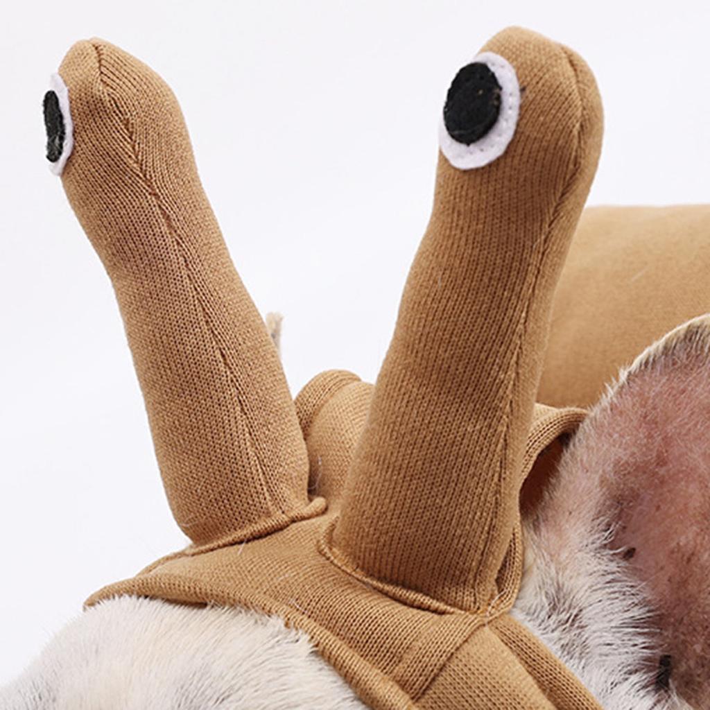 Dogs Cats Cosplay Snail Shape Jumpsuit Christmas Halloween Jumpsuit Pet Winter Clothes for Small Medium Large Dogs Cats