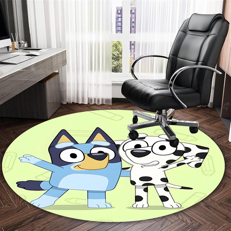 1pc B-Blucy8 Carpet, Round Rug, Comfortable, Suitable for Entryways, Living Rooms, Office, And Bedrooms, Christmas Decoration