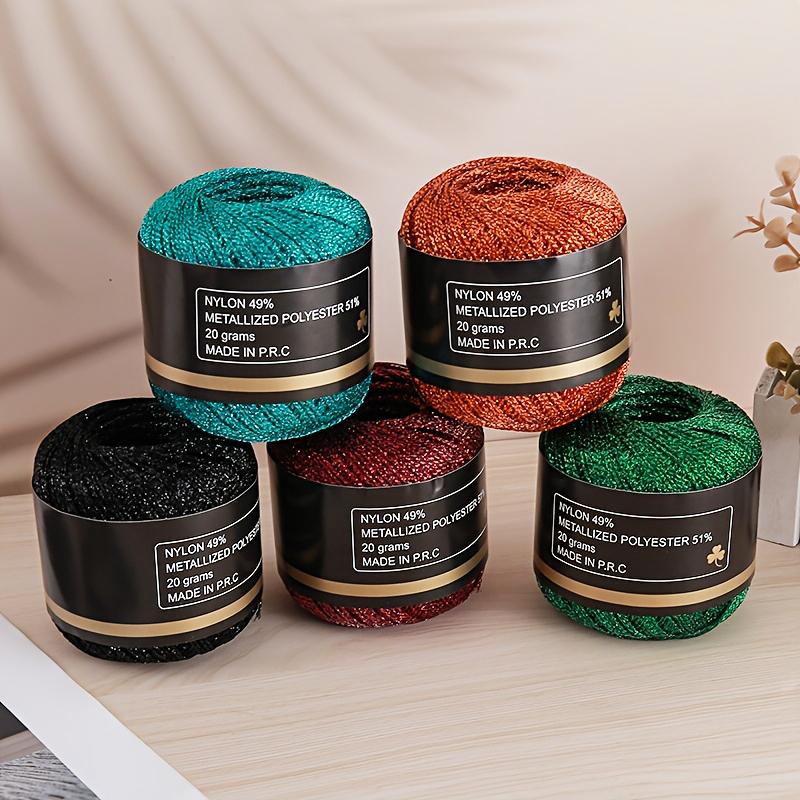 120м ПЭТ Универсальная Золотая Серебряная Гибкая Металлическая Нить Сверкающая Ручной Вязки Блестящая 2мм Прочная Блестящая Пряжа Ремесленного Качества