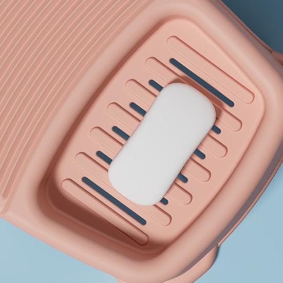 Бытовая доска для ручной стирки с мыльницами, дренажными отверстиями, нескользящей конструкцией, усиленная